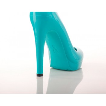 Aqua Blue Stiletto High Heels - Jelly Shoes